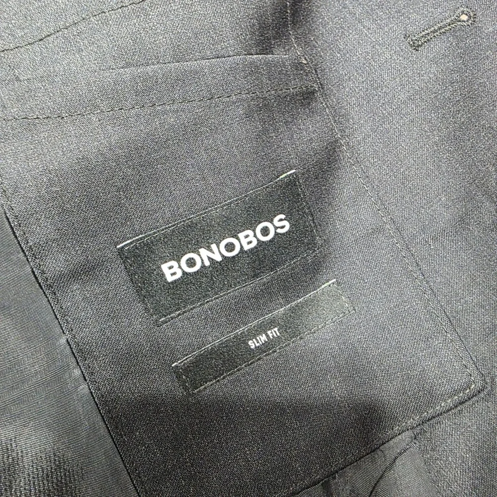 Bonobos Jetsetter Blazer Mens 44R Gray Wool Blend Slim Fit Suit Jacket